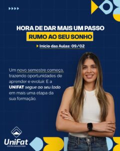 Aulas do semestre 2026.1 começam na próxima segunda-feira (09/02)